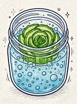 green peas in a glass jar