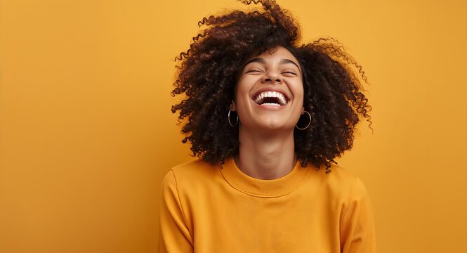 Levity and laughter and happiness and amusement, Host before white wall infuses levity and laughter plus happiness and amusement each grin building gentle communal warmth with copy space on the left