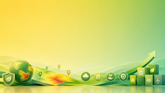 Low-carbon green energy saving icons representing environmental stewardship low carbon innovation and sustainable development