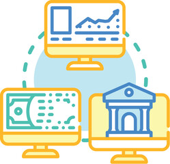 Obraz premium People are attending an online workshop about cryptocurrency, decentralized finance, and blockchain technology, exploring digital assets, investment, and modern financial concepts