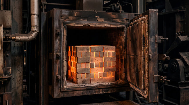 Thermal Storage Bricks in Industrial Chamber