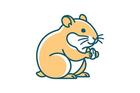 Cute Hamster Vector Illustration