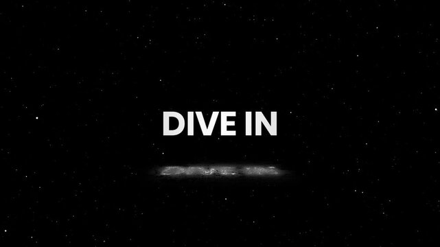 Dive In Glow Outline Text Reveal Animation for Content Engagement