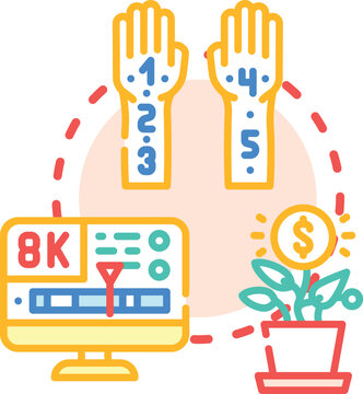 Progressive enhancement concept. Accessibility standards, performance interface, fallback layering icon vector illustration