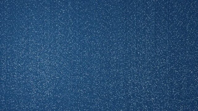 Sparkling sapphire blue glitter texture background with bright metallic reflections on plaster wall loop 4K