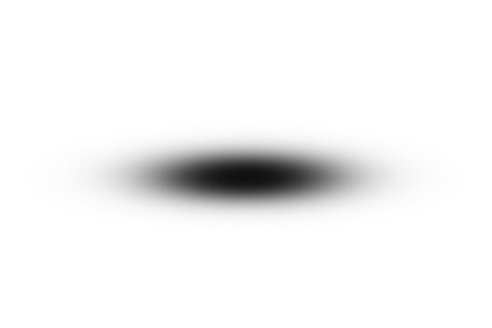 Realistic Black Oval Drop Shadow Effect for Product Placement, Floor Surface Reflection, Object Grounding, and Soft Blur Shadow Overlay