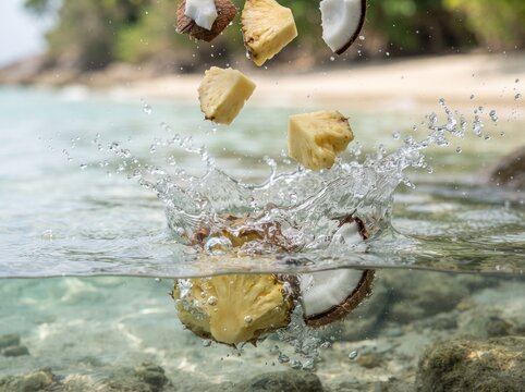 Pineapple And Coconut Falling In&hellip;