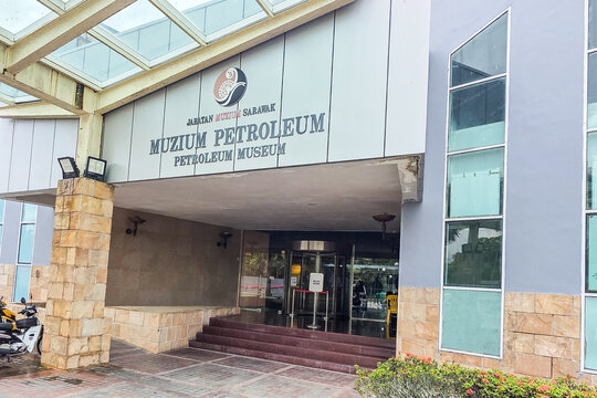 Entrance to Petroleum Museum in Miri, Sarawak, Malaysia showcases various exhibits relating to the history of the petroleum industry in Malaysia. Located in Canada Hill, it was opened in 2005.