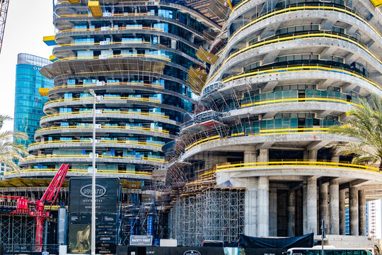 Dubai, UAE &ndash; october 05, 2025: Bugatti Residences building under construction