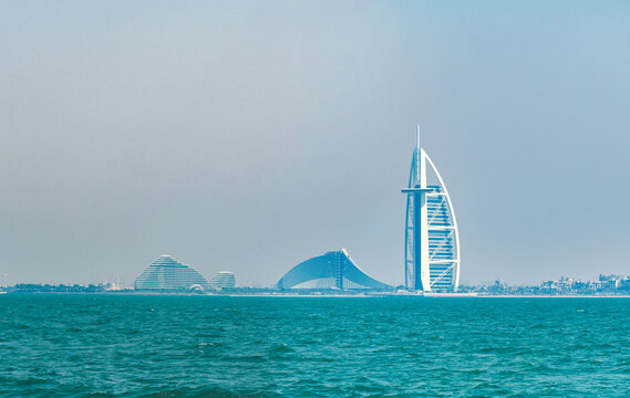 Dubai, UAE &ndash; october 06, 2025: Burj Al Arab, Jumeirah Beach, Jumeirah Marsa Al Arab
