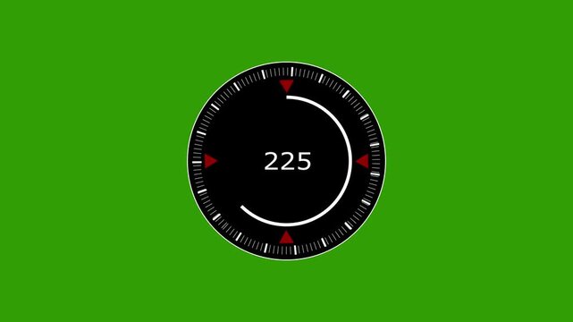 Gauge dial animation sweeps an active needle past measurement marks. Industrial pressure telemetry coordinates guide gauge dial animation. Calibration operates on the dial.