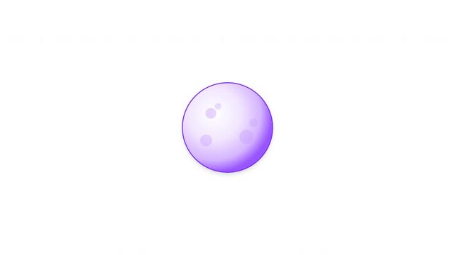 Clean white background 5-second single-scene motion graphics featuring an isolated giant glowing moon, a sudden high-impact camera shake, and an explosive swarm burst of sleek vector bats flying towar