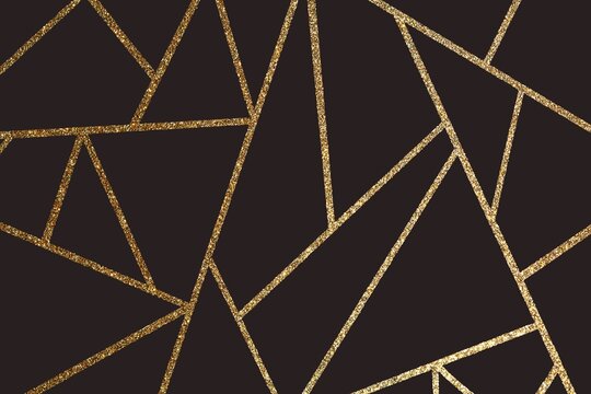 geometric pattern gold glitter abstract