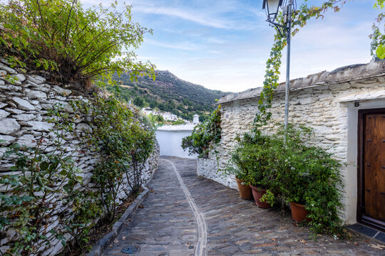 Picturesque spots in the charming village of Bubi&oacute;n in the Alpujarra region of Granada, Andalusia, Spain