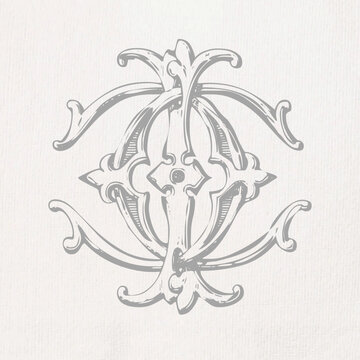 Vintage Monogram CIC - CCI : Instant Download / Digital FILE