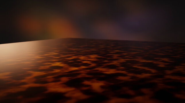 Tortoiseshell pattern glossy surface background with soft studio lighting and copy space for product display