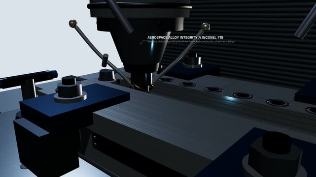 3D animation of cryogenic aerospace machining processing Inconel 718 alloy using liquid nitrogen micro-jets to reduce primary shear zone friction and overcome the Leidenfrost vapor barrier