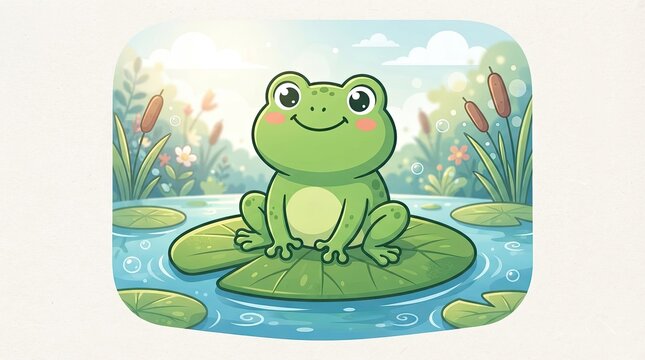frog on a leaf