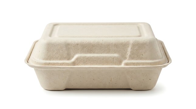 Disposable Biodegradable Sugarcane Bagasse Food Container Clamshell Box for Eco-Friendly Packaging
