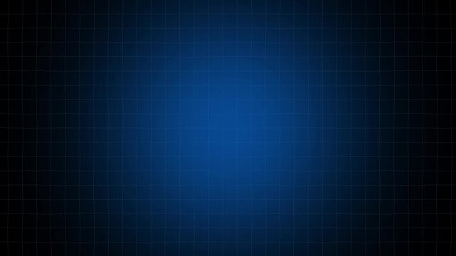 Gradient spotlight animation shines across a dark matrix grid plane. Perspective terrain data guides this active gradient spotlight. Abstract visual depth defines spotlight.