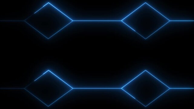 Diamond shapes animation displays symmetrical vector angles on dark. Modern geometric design telemetry coordinates guide diamond shapes. Abstract screen overlays use shapes.