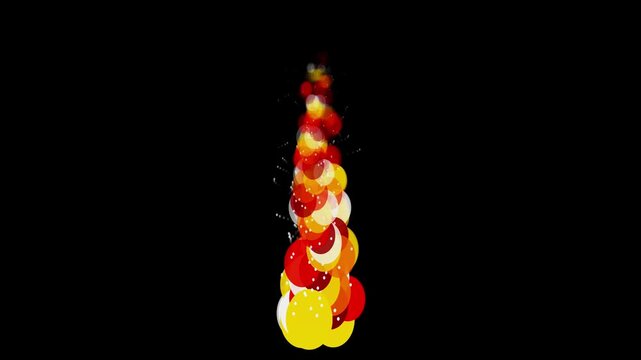 Intense infernal flame pillar column video loop created with INFERNO FIRESTORM aesthetics. Features 36 ray density, 1.3x motion speed, and 1.4x visual scale. Designed for action movie trailer, overlay