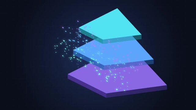 Enterprise AI Platform Architecture Diagram - isometric infographics technology vector - Layered AI platform with AI agents, models, orchestration, data, cloud infrastructure, knowledge
