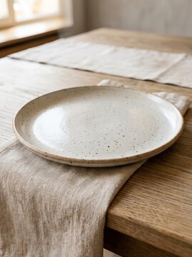 empty plate with spoon