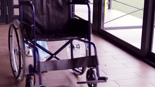 Wheelchair accessibility and disability mobility healthcare concept