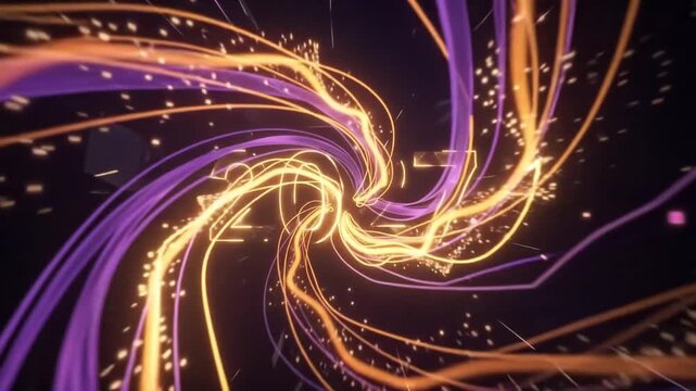 Glowing 2027 new year text in motion video footage