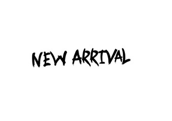 Handwritten sketch style text NEW ARRIVAL on plain. © ChromaGrid Studio