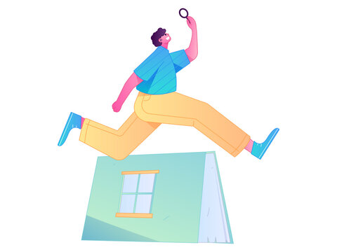 Character reading quietly vector concept operation hand drawn illustration
