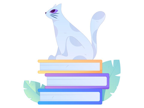 Character reading quietly vector concept operation hand drawn illustration
