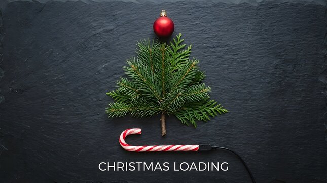 A beautifully decorated christmas tree with a candy cane and a bright red ornament on top
