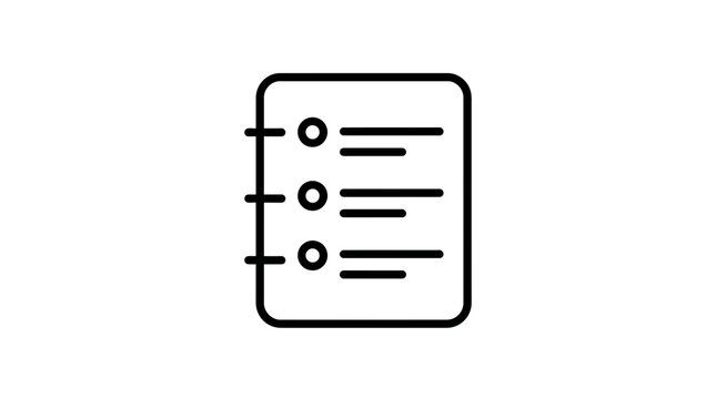 Checklist icon on transparent background - to do list, tasks, notes