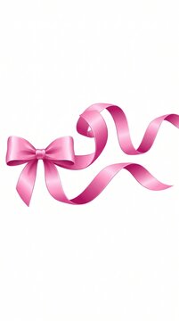 pink ribbon breast cancer awareness stock vector illustration