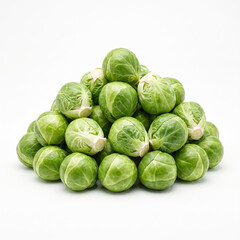 Fototapeta premium Fresh green Brussels sprouts offer wholesome delicious nutrition