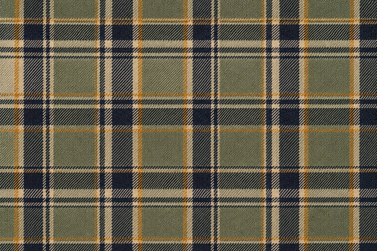 Close Up Tartan Fabric Texture with Classic Plaid Pattern