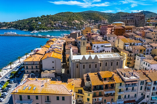 View of Porto Santo Stefano, Tuscany, Italy