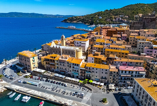 View of Porto Santo Stefano, Tuscany, Italy
