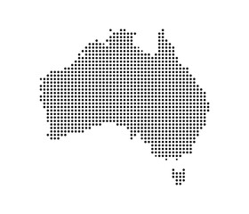 Dotted map of australia © Meeme