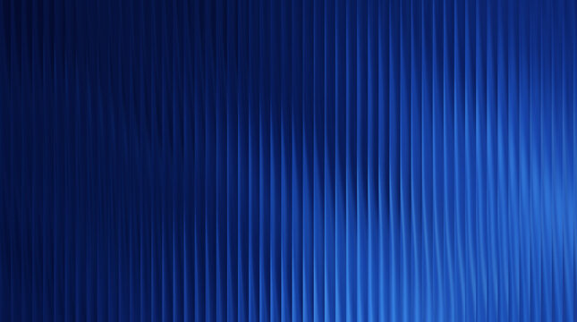 Deep blue vertical stripes abstract texture background with sleek parallel lines and smooth lighting