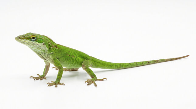 chameleon on a white background