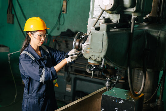 Group of Engineer Team, Diversity Industry Workers Teamwork Working Together Training at Steel Mold