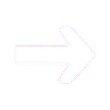 Modern abstract arrow shape graphic design isolated on transparent background