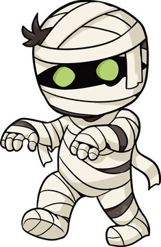 halloween cartoon mummy