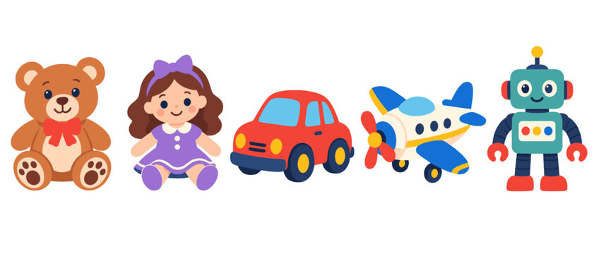 Kids toys illustration