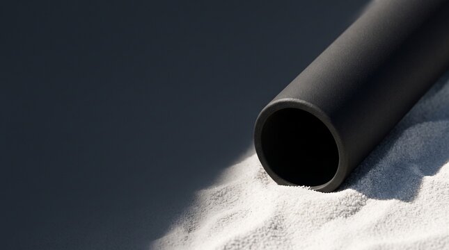 Renewable Energy Background with Copy Space: Solar Thermal Absorber on Quartz Sand for Green Projects