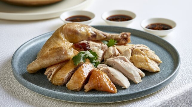 Zhanjiang White Cut Chicken, Tender Cantonese Poached Chicken Specialty