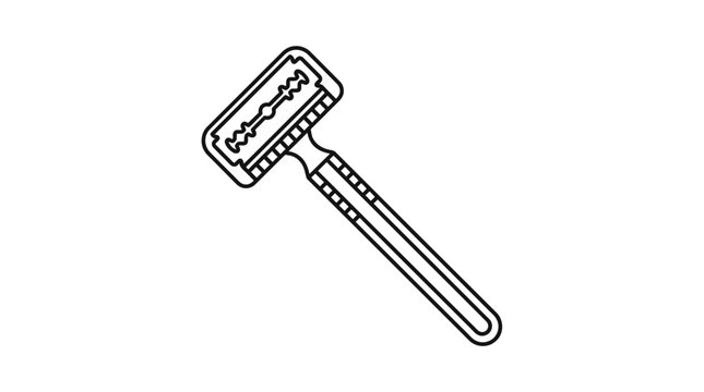 Makeup sponge applicator tool icon, flat vector illustration of cosmetic beauty brush on white background